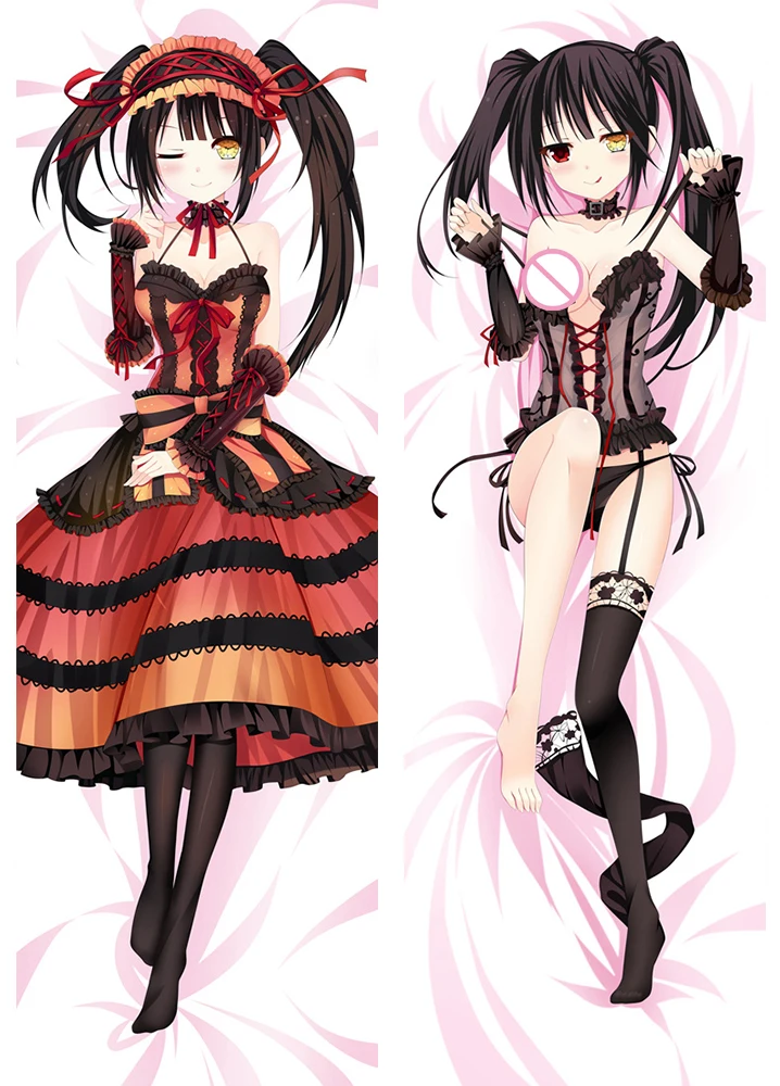 Апрельское обновление аниме Дата живые персонажи Tokisaki Kurumi & Izayoi Dakimakura наволочка