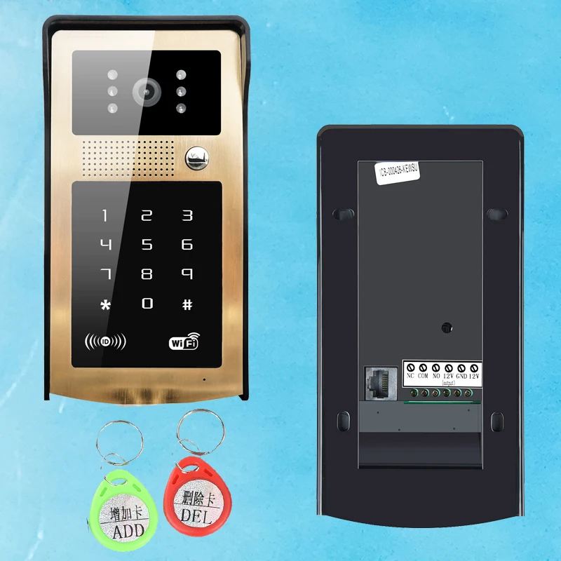 

New Arrival Wifi 125khz Rfid Card Video Door Phone Touch Keypad WiFi Door Bell IP Home Video Doorbell