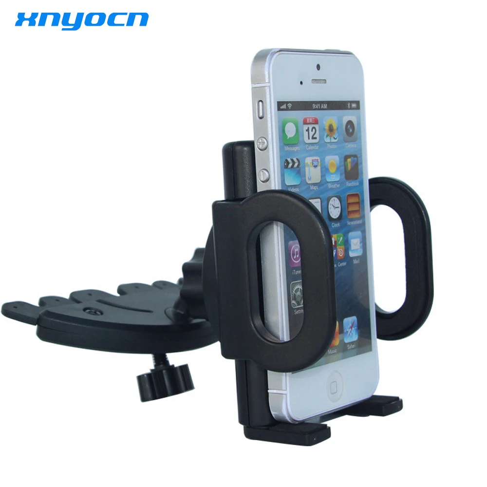 Universal CD Slot Car Cell Phone Holder Mount For iPhone 5 6 Plus For
