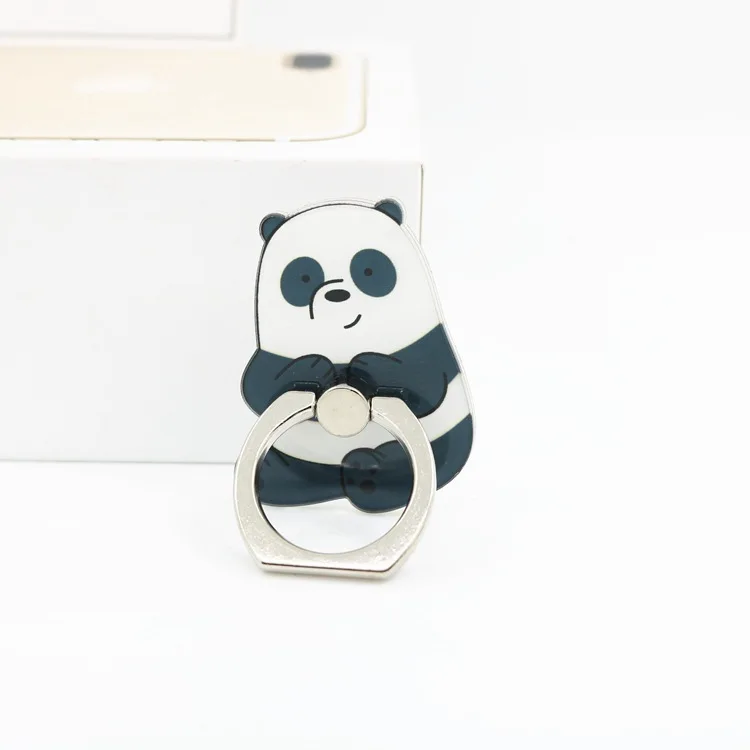 Новые милые животные мультфильм медведь панда мобильный телефон стенд держатель красота кольцо на палец для Леди Смартфон держатель стенд для всех телефонов