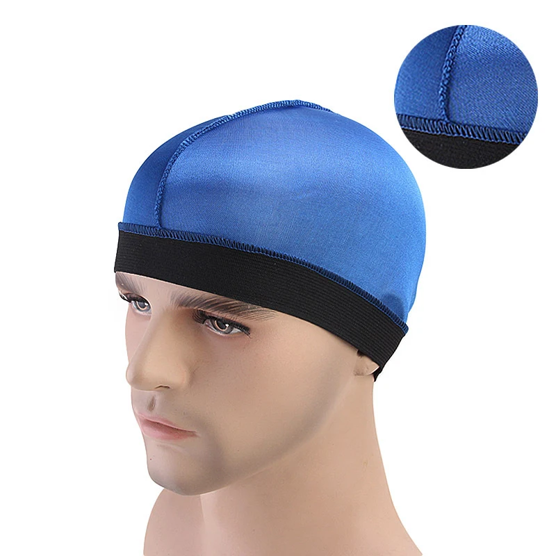 

2019 New Imitation Silk Bottom Hat Wig Hat Wide Elastic Chemotherapy Cap Silky Dome Cap