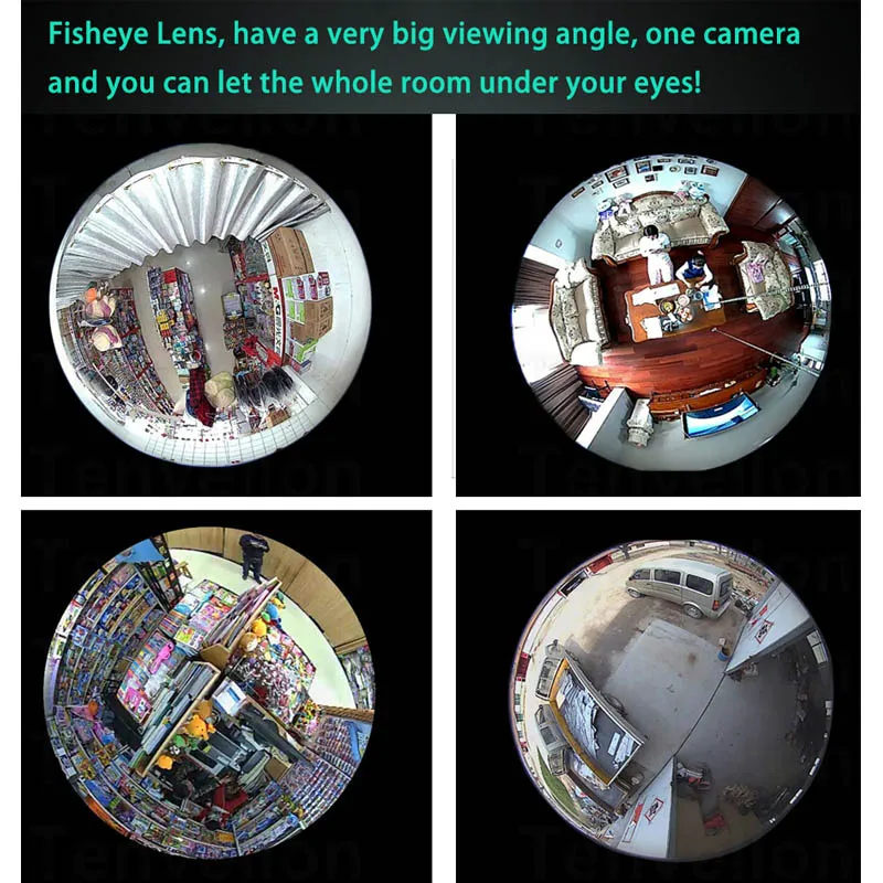 960P 3D VR WI-FI Camera 360 Degree Panoramic IP Camera 1.3MP FIsheye Wireless Wifi Smart Camera TF Card IR Baby Monitor Remote