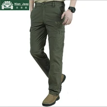 NIANJEEP новые мужские летние и весенние быстросохнущие брюки карго мужские военные брюки дышащие треккинговые водонепроницаемые размера плюс 4XL 105