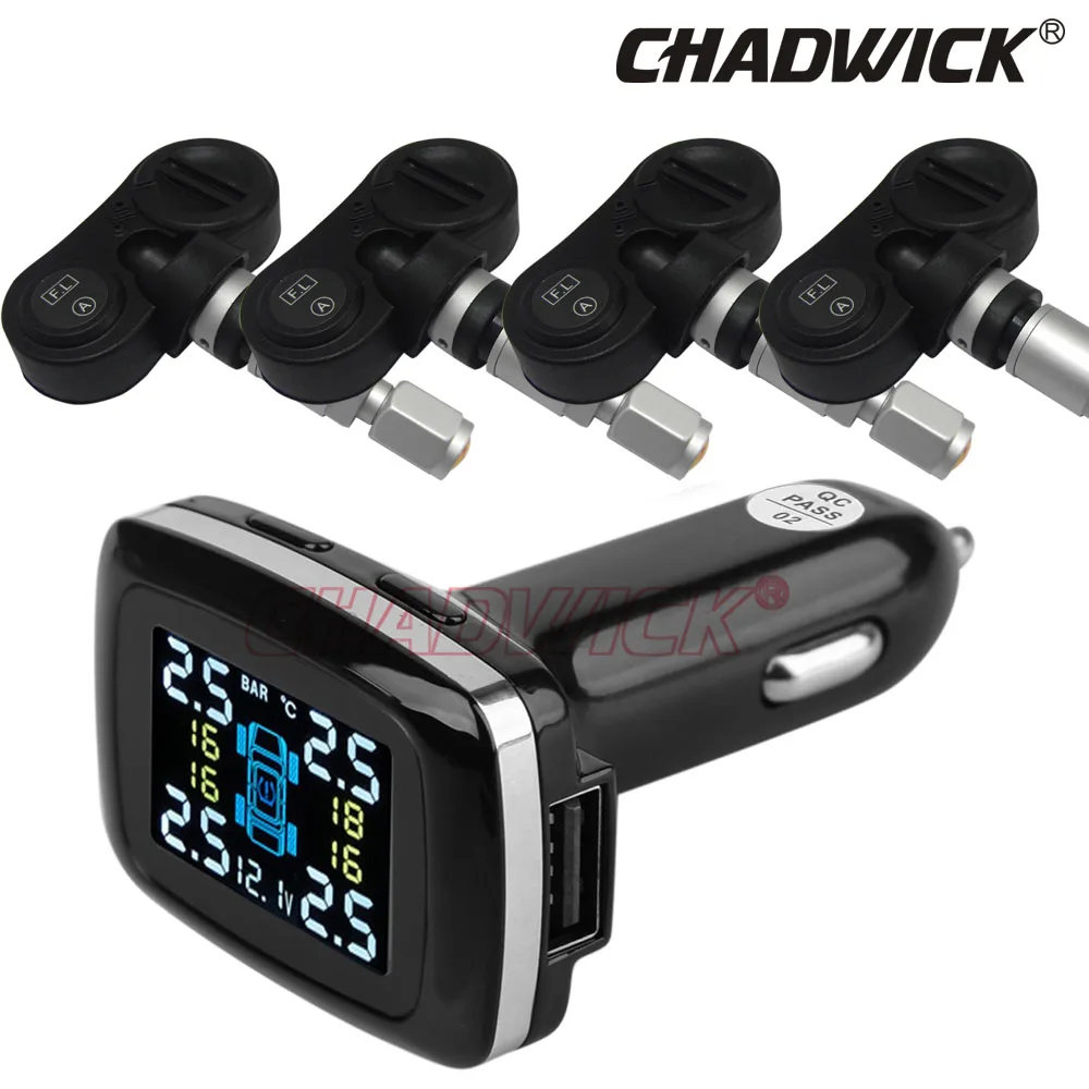 New TP620 Wireless Smart Car TPMS 12V Digital Tire Pressure Monitoring System Tire Pressure car Alarm Internal Sensor CHADWICK New TP620 Wireless Smart Car TPMS 12V Digital Tire Pressure Monitoring System Tire Pressure car Alarm Internal Sensor CHADWICK