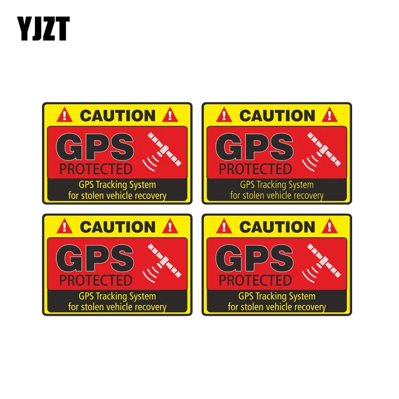 Предупреждающая Автомобильная наклейка YJZT 4 шт. 7 3 см * 8 предупреждающая с