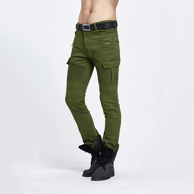 

Fashion New Mens Denim Jeans Pencil Pants Men Denim Trousers Stretch Skinny Slim Fit Biker Jeans for Men