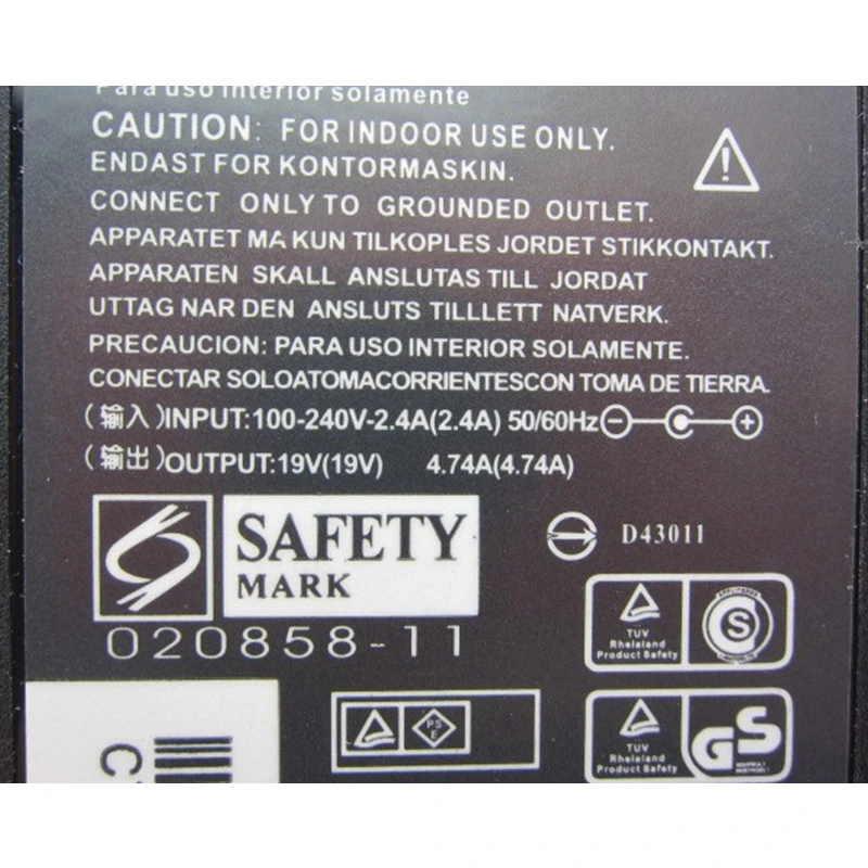 HSW N102 19 V 4.74A 5 5x2 устройство замено ноутбука Мощность адаптер переменного тока
