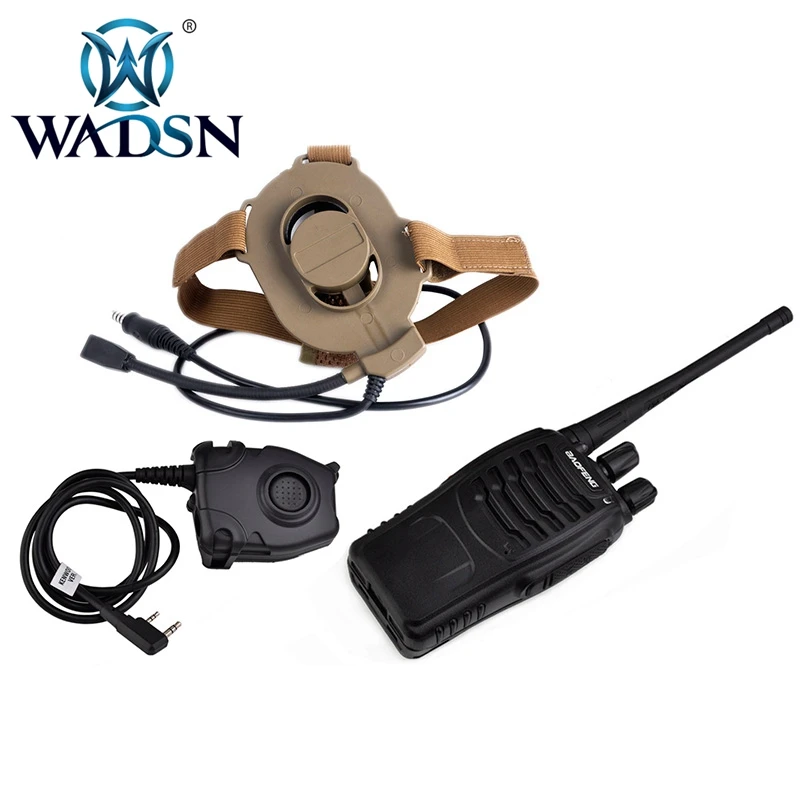 

Z-Tactical Airsoft Microphone zBowman Elite II tactical Headset For Communications with Radio and zPeltor PTT set WZ027S112-DE
