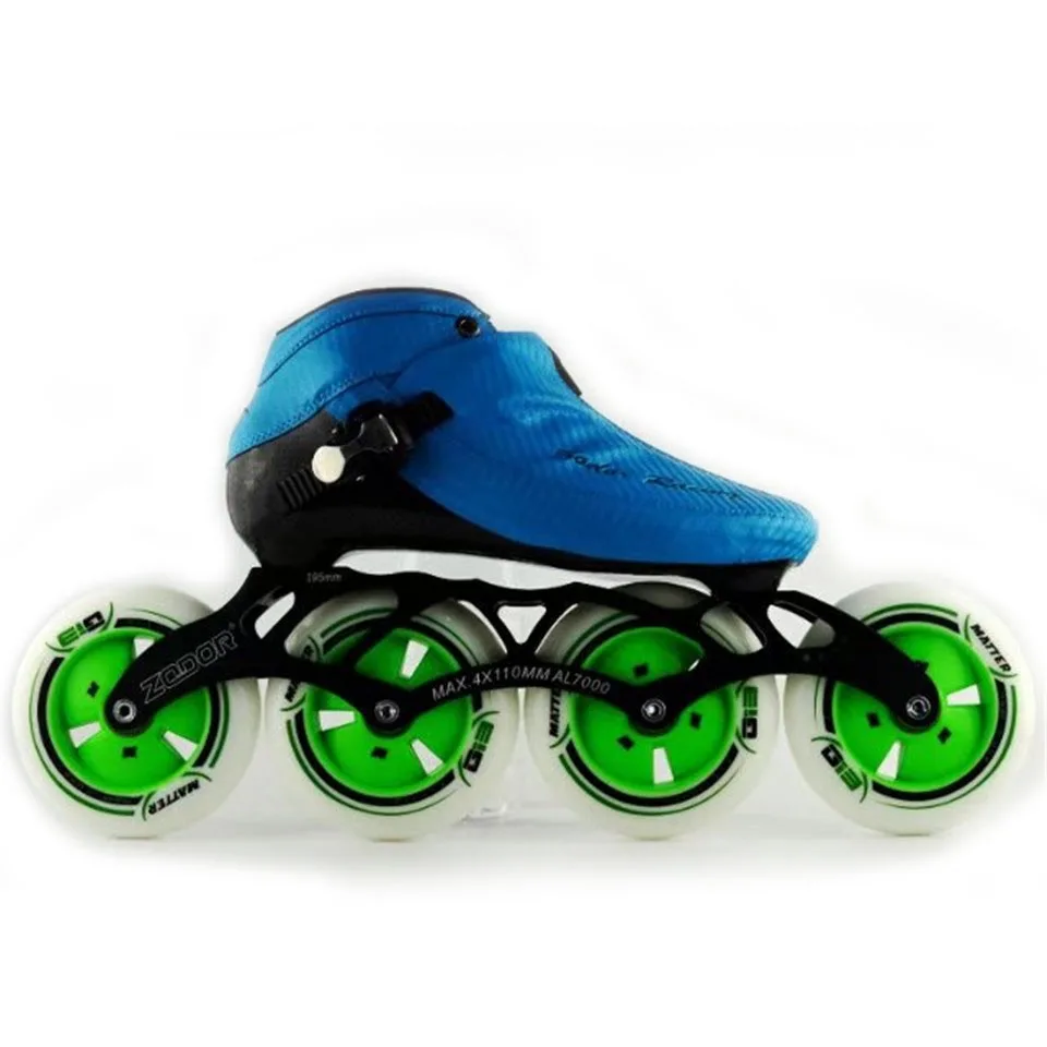JEERKOOL ألياف الكربون الألياف الزجاجية ZODOR مضمنة سرعة الزلاجات طفل الكبار المنافسة الشارع سباق الرياضة أحذية التدريب Patines SH18