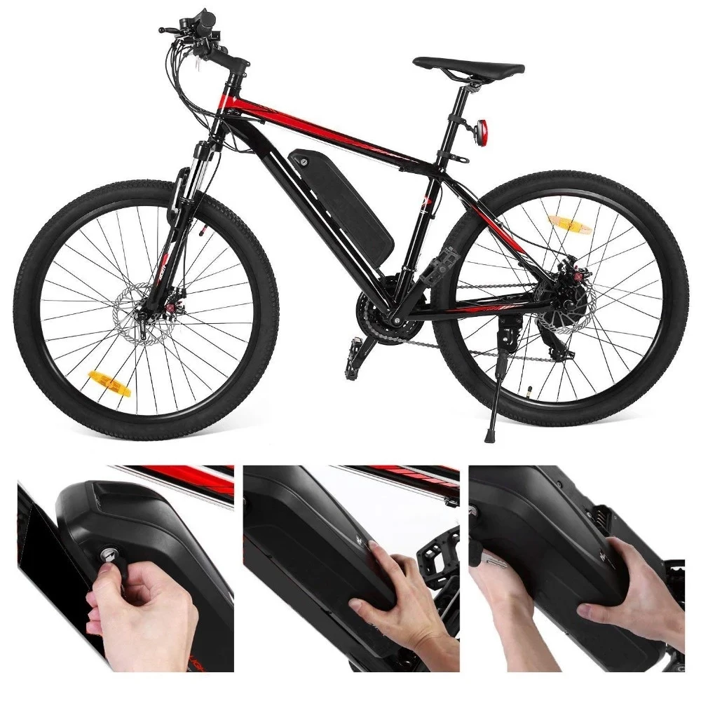 Excellent Hailong Li-oin Battery with USB 48V13Ah 48V 17AH Electric Bike Downtube Battery with charger for 250W 500W 750W 800W 1000W Motor 7