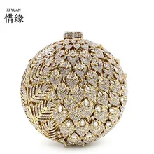 Xiyuan Роскошные брендовые и модные Форма ананас полный алмазов вечерние сумки на плечо сумки день сцепления кошельки для женщин