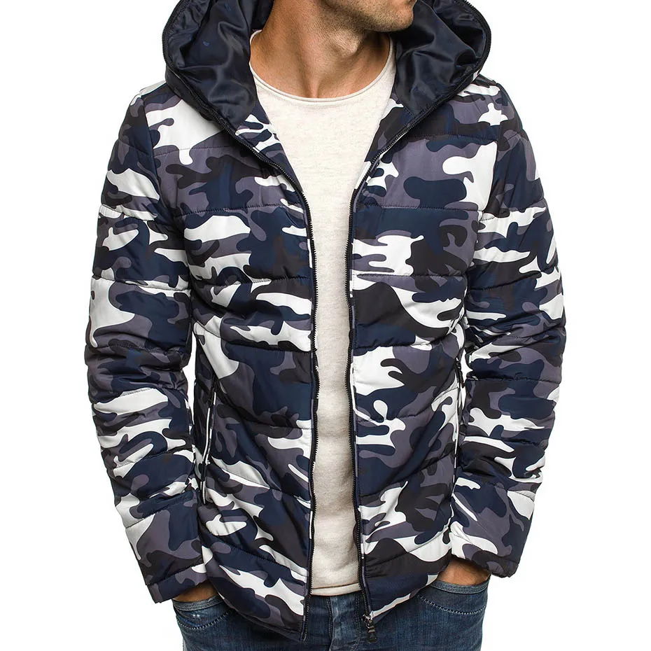 

Zogaa 2018 New Autumn Jacket Men Hooded Winter Coat Fashion Camouflage Warm Hooded Coat Casual Zipper Parkas Coats Male Clothing