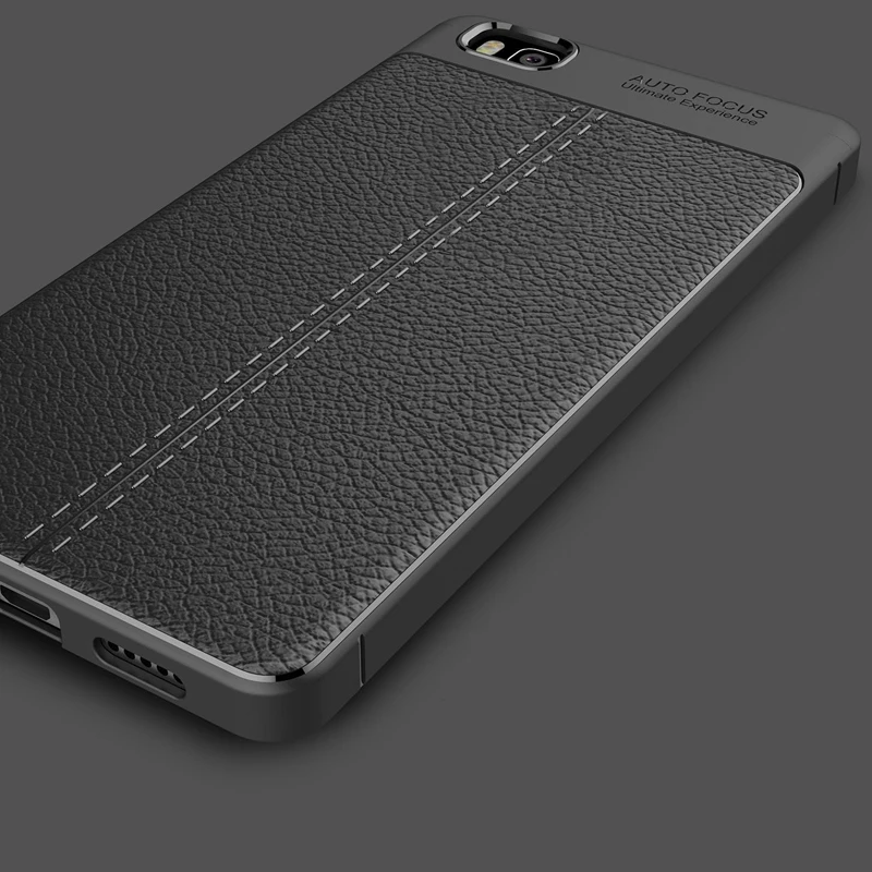 YUETUO ТПУ чехол для задней панели телефона с кожаным рисунком оболочка huawei p8 lite p 8
