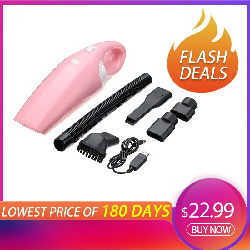 

2019 New Portable 4-in-1 Car Handheld Vacuum Cleaner 120W 2700mAh Power Suction Cleaner For Home Clean Wet Dry Dual-Use Cleaner