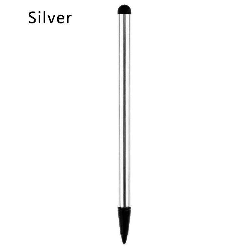 Simple Dual-Use Touch Screen Pen Capacitive Screen Resistive Screen Dual-use Touch Pen Navigation Mobile Phone Universal Stylus - Цвета: Серебристый