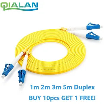 

LC UPC Patchcord Fiber Optic Patch Cord Duplex 2.0mm PVC Optical Jumper Single Mode FTTH Fiber Patch Cable LC Connector