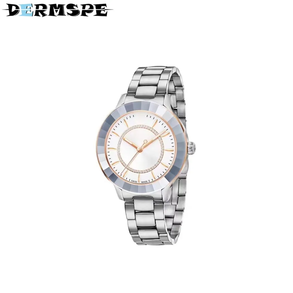 

DERMSPE OCTEA LUX Radiation Round Quartz Watch Women's s Fashion Crystal Texture 5414429