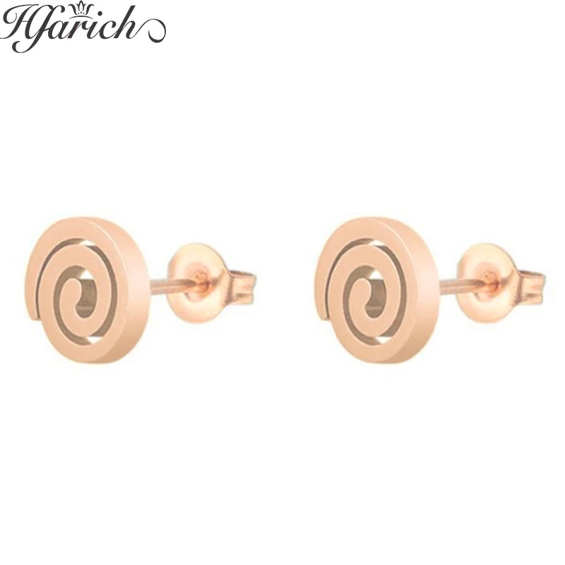 

Hfarich Round Earrings Female Geometric Bohemian Multi-storey Minimalist Metal Small Earrings Fashion Female Jewelry Wholesale