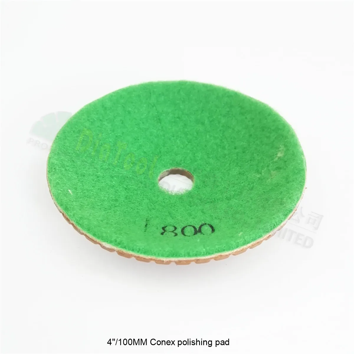 SHDIATOOL 6pcs 4" #800 convex polishing pads Diameter 100mm bowl shaped sanding disc  for marble granite ceramic