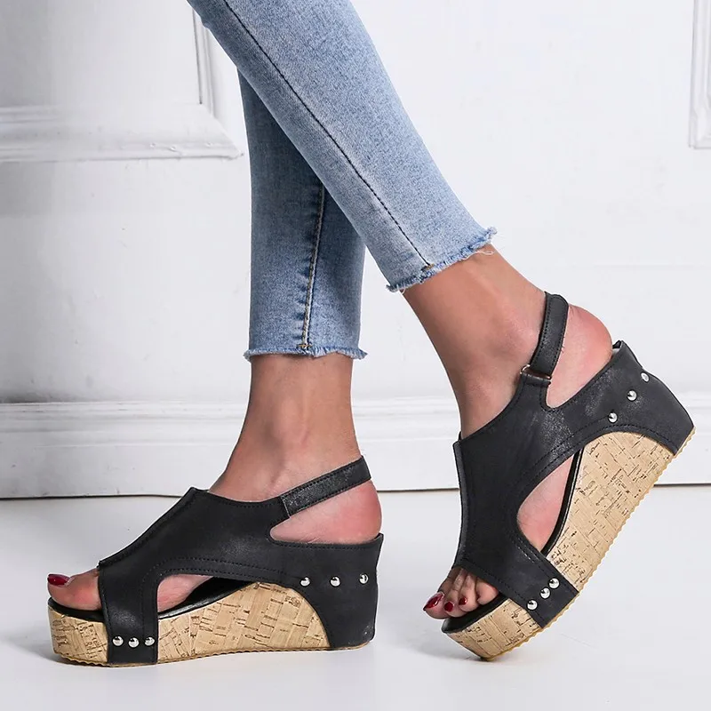

Summer Platform Sandals Fashion Wedges Gladiator Women Flat Sandal Shoes Casual Woman Peep Toe Ladies Platform Sandals women