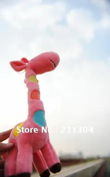 

Small size-Free Shipping Hotsale Plush Toy 11" tall standing super cute vivid giraffe stuffeds animals dolls kids friends gifts