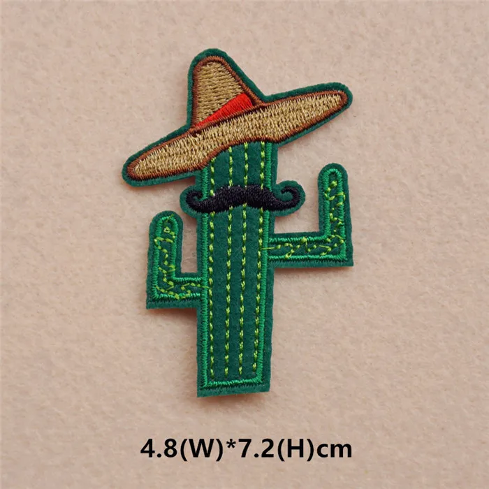 1pcs Mix Cactus Patch for Clothing Iron on Embroidered Sew Applique Cute Patch Fabric Badge Garment DIY Apparel Accessories 121 - Цвет: 4