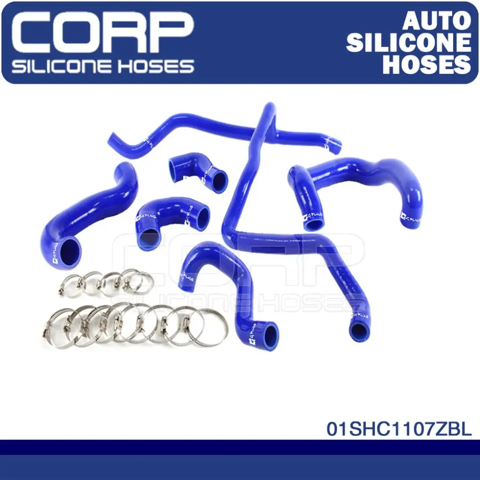 

CORP Silicone Radiator Hose Pipe kit Fit FOR BMW  E30 color blue