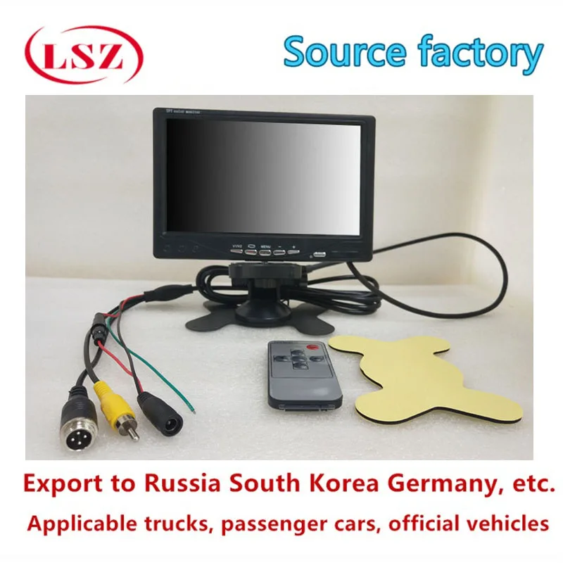 

LCD 7-inch Aviation Head Interface/AV Interface Video Output/Input Vehicle Special Display for Fire Truck Reversal