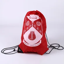 Пользовательская дешевая Полиэфирная Сумка-сетка для покупок/рюкзак на шнуровке оптом/рекламная сумка для покупок