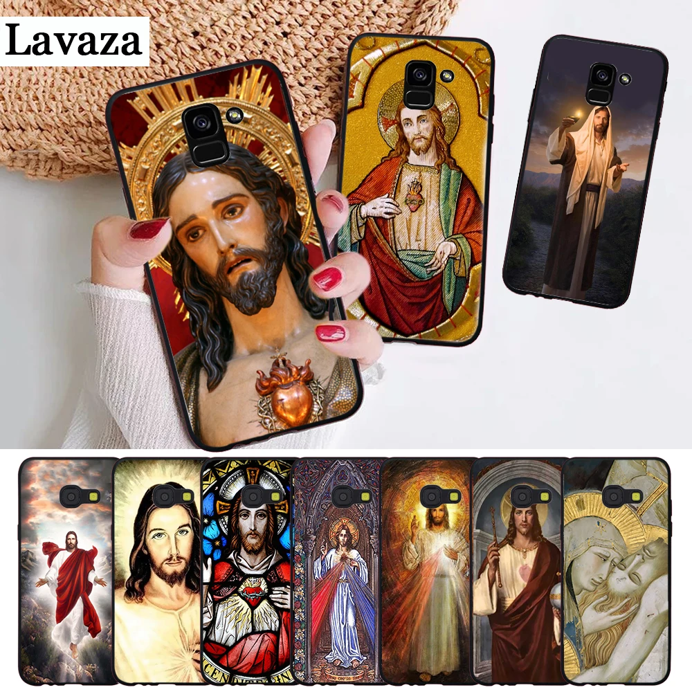 

Lavaza Divine Mercy Jesus Cross Best Silicone Case for Samsung A3 A5 2016 2017 A6 Plus 2018 A7 A8 A9 A10 A30 A40 A50 A70 J6
