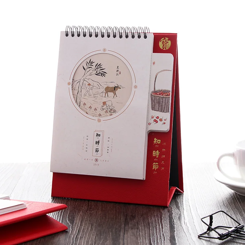 

2019 New Creative Kawaii Vertical Paper Multi-function Storage Box Time Table Plan Notebook