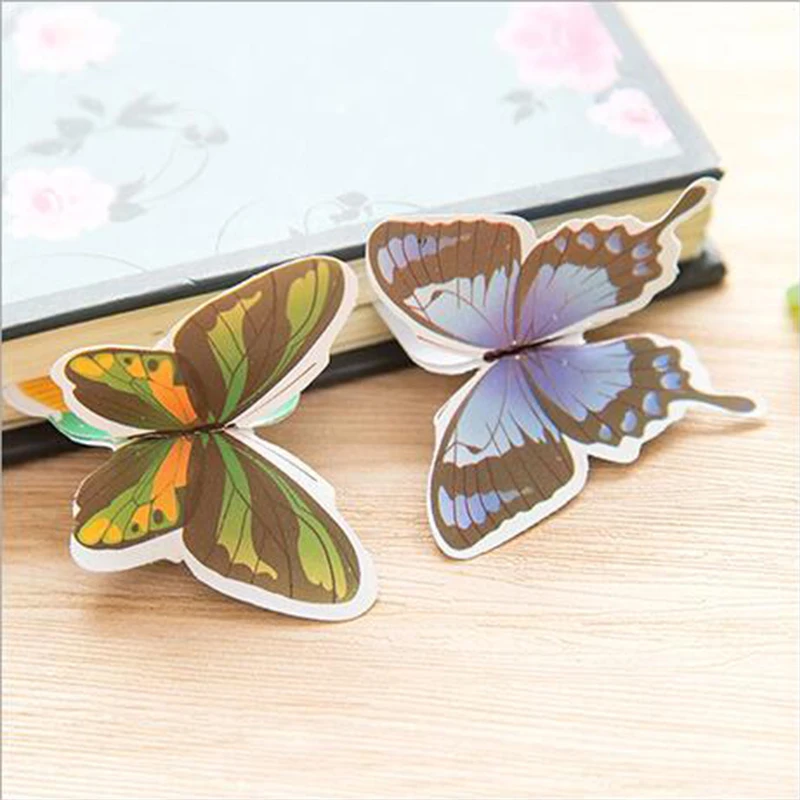 Последняя Милая Закладка с бабочкой корейский стиль животных этикетка Студенческая Закладка для книг офисные и школьные принадлежности