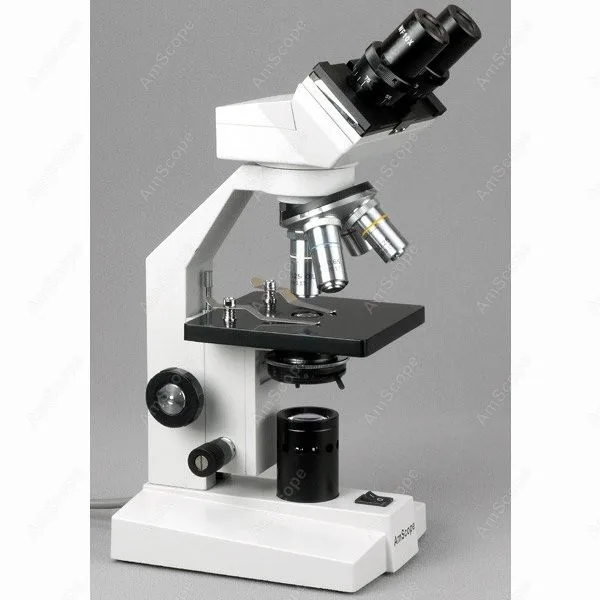 Binocular Compound Microscope--AmScope Supplies New Binocular Compound Microscope 1000X + 1.3MP Camera
