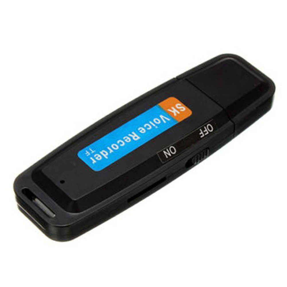 

Audio Mini Rechargeable Flash Drive WAV Professional Digital USB Voice Recorder U Disk Portable Pen Plastic Support TF Card