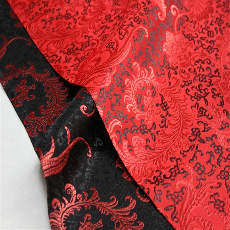 chinas con Jacquard Fleur-motivo en negro