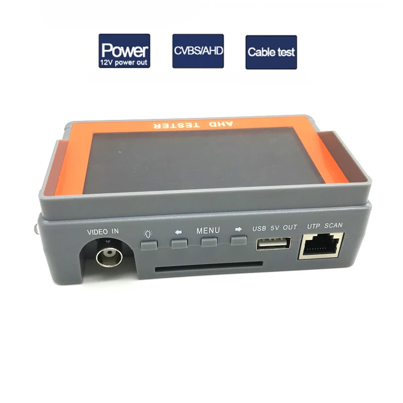 Yalxg Дюймов 4,3 дюймов CCTV AHD CVBS камера монитор тесты er с DC 12 В в USB В 5 В выходная мощность кабель тесты для 1080 P AHD аналоговый камера