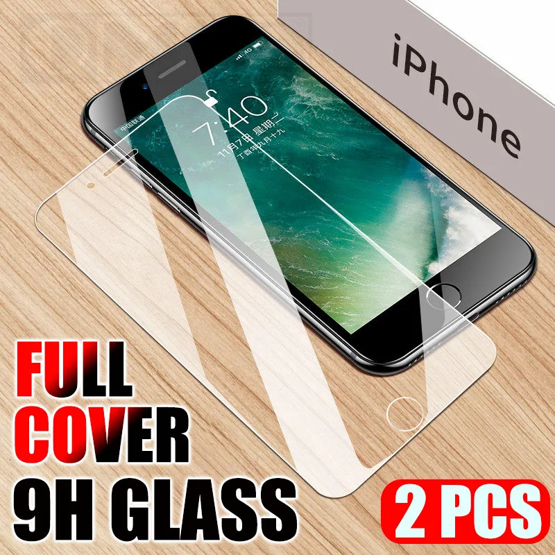 

Full Screen Explosion Proof Tempered Glass For iPhone X XR XS MAX Screen Protector Glass For iPhone 6s 7 8 Plus Protective Film