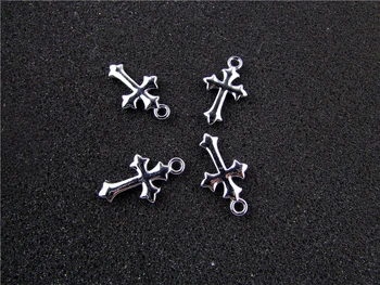 

AE789 Mix Color 20Pcs Alloy Metal Enamel Cross Charms Pendant 26x15mm