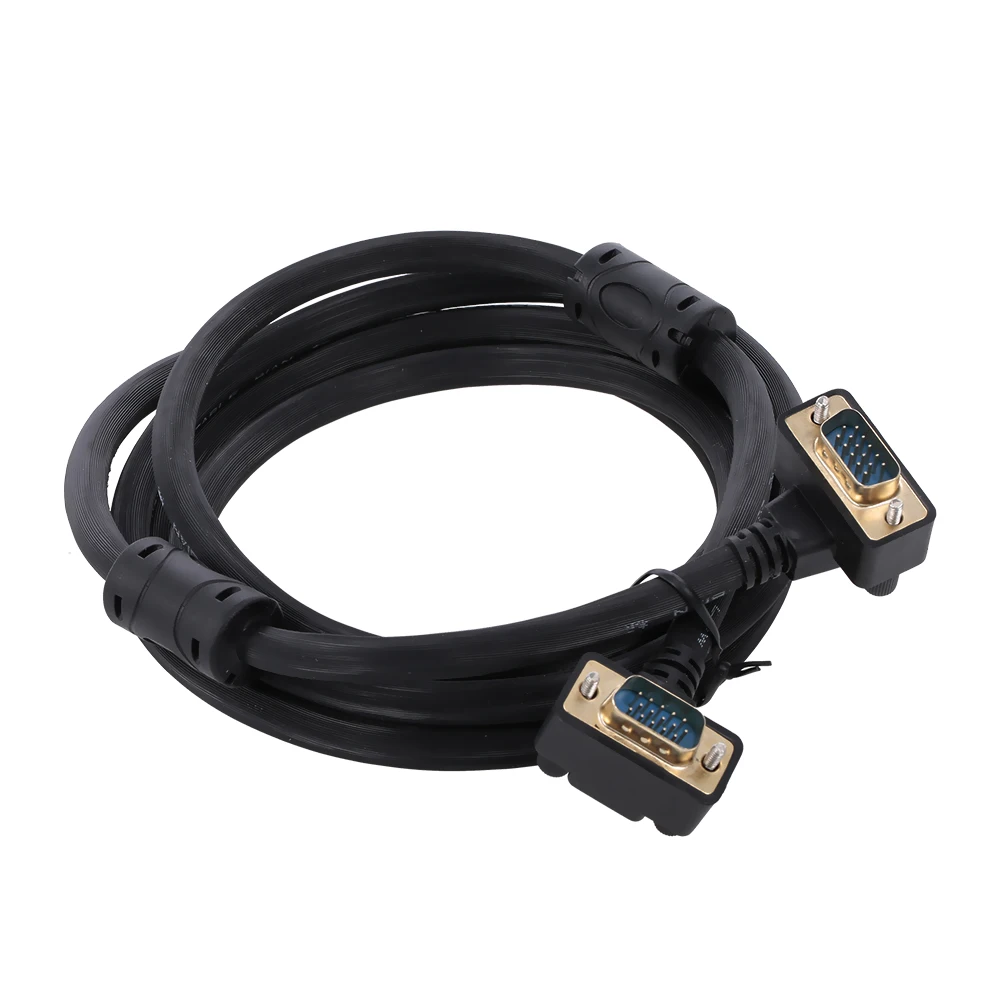 2 м Проектор Монитор Кабель 90 градусов вниз угловой VGA 3 + 9 RGB 15Pin папа к мужчине для