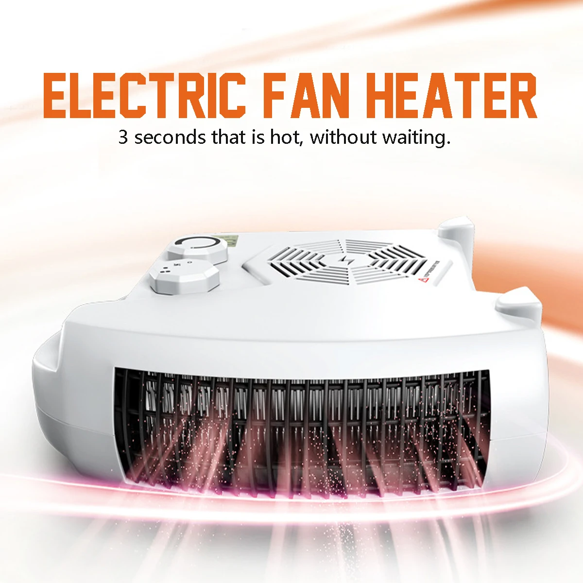 

1700W 220V Home Office Electric Fan Space Air Heater LCD Display Winter Warmer Automatic Safety For Room Office Lightweight