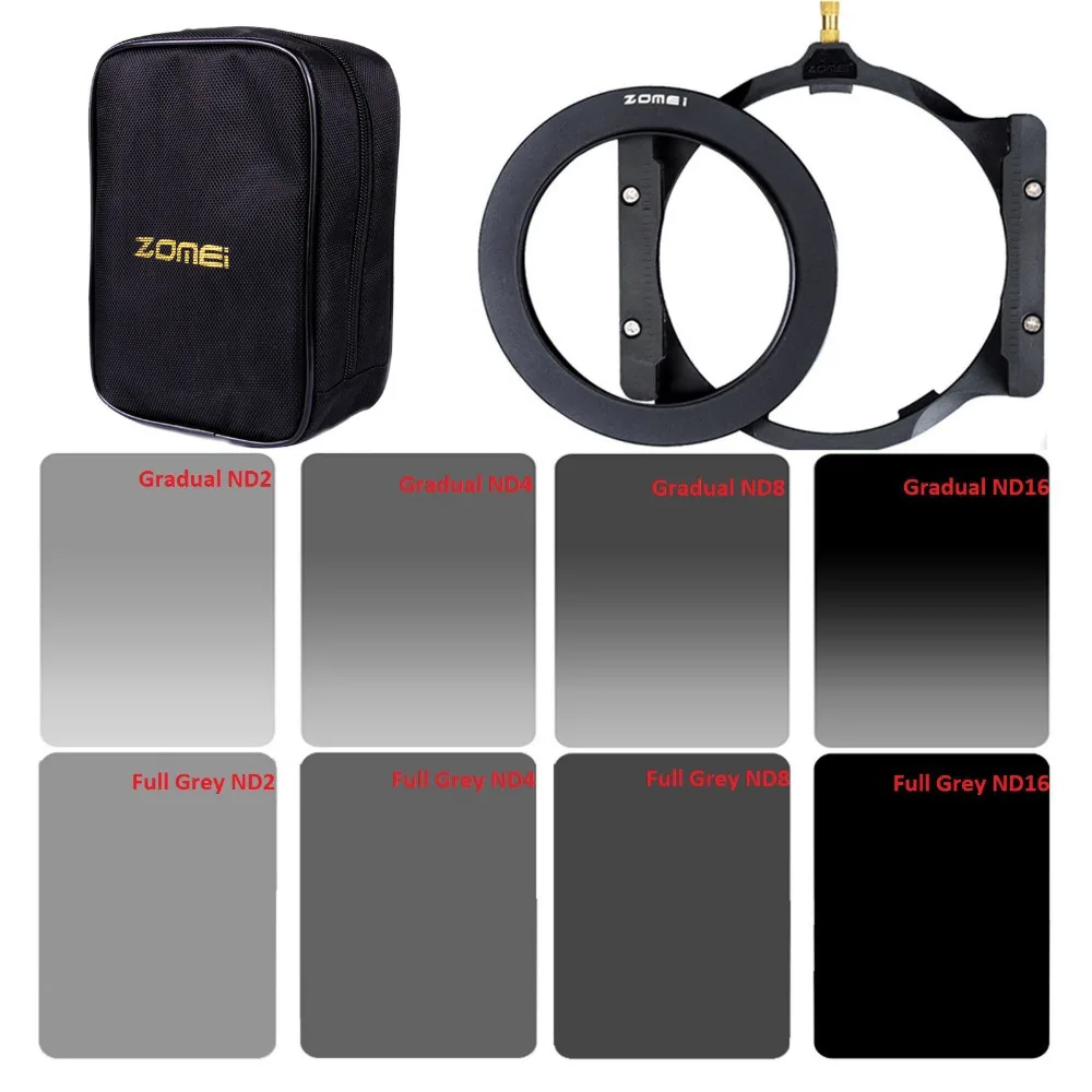 Prix pour Zomei filtre carré 150*100mm complet et terminé nd2 4 8 16 densité neutre nd filtre titulaire + 67/72/77/82/86mm adaptateur Prix pour Zomei filtre carré 150*100mm complet et terminé nd2 4 8 16 densité neutre nd filtre titulaire + 67/72/77/82/86mm adaptateur