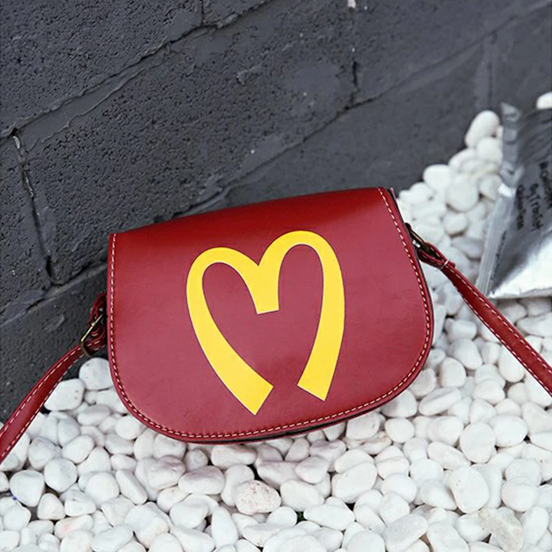 

2017 HOT Sale! Women's handbag vintage big letter M chain bag fashion one shoulder small bag PU Leather bags women messenger bag