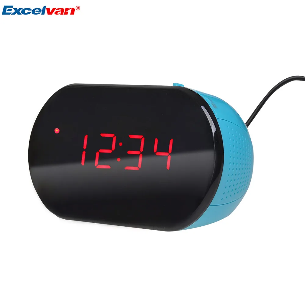 Excelvan Clock LED Easy to read Digital Alarm Clock Radio with Battery