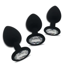Adult Game Silicone Anal Plug Jewelry Butt Plug Sex Toys for Men Prostate Massager Bullet Vibrador Butt Plug for Woman