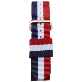 

Nato Watchband for dw Nylon Strap Watch Band 18mm 20mm Rose Gold Bracelet Silver Buckle Band for watch 20mm Reloj Mujer Belts