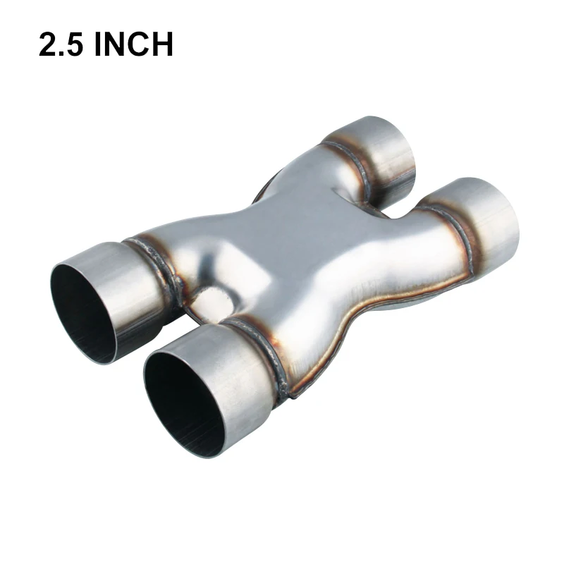 

Car Modification Universal 304 Stainless Steel X-tube Four-way Exhaust Muffler Adapter Connector