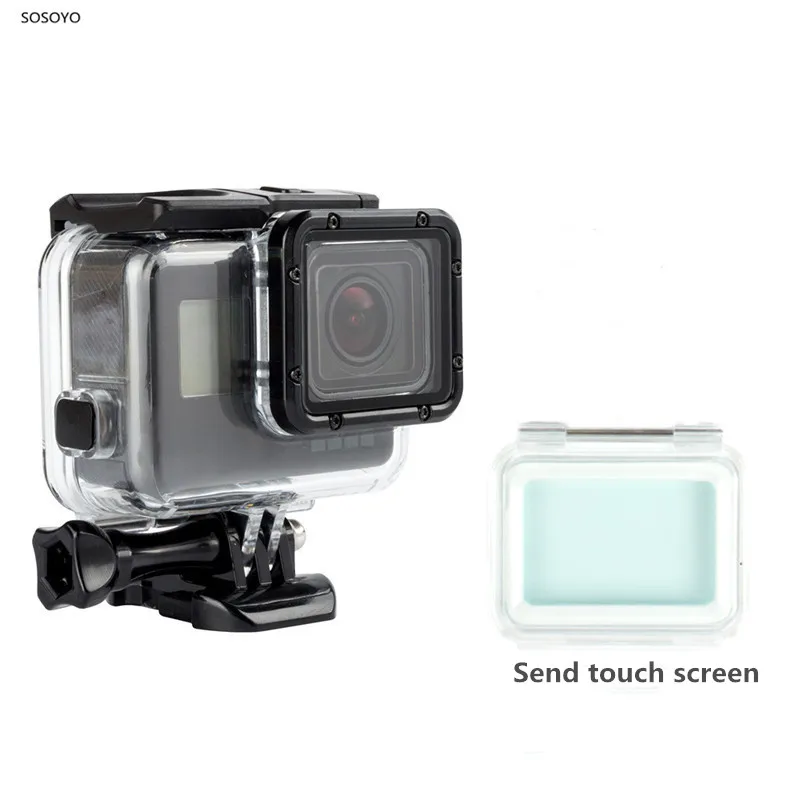 Waterproof Case Underwater 60M Protective Housing with Touch screen Back Door  For Gopro Hero 5 6 7 black Action Camera Accessories (1)