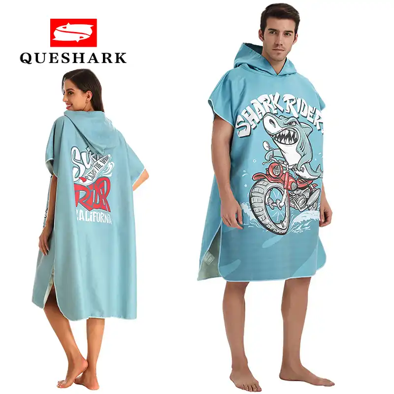 Microfibre Femmes Homme Natation Plongée Peignoir Cape