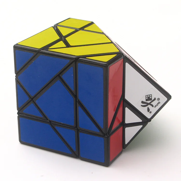 Dayan Tangram Cube/Экстрим Tangram Stickerless/черный Головоломка Куб подарок идея для X'mas день рождения