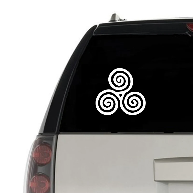 Celtic Triskele Vinyl Car Decal - Pagan Wiccan New Age Design Sticker